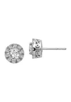 Best Pirce 😀 1.04 ct. t.w. Lab Grown Diamond Earrings in 14K White Gold by Belk & Co. 😍 -DealsBelk & Co. Store Belk 35772