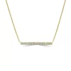 Outlet 😍 1/5 ct. t.w. Diamond Bar Necklace in 14K Yellow Gold by Belk & Co. ✨