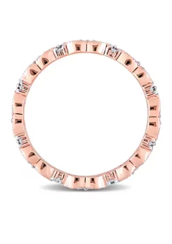 Discount ✔️ 1/4 ct. t.w. Diamond Eternity Ring in 14K Rose Gold by Belk & Co. 🎁 -DealsBelk & Co. Store Belk 35789