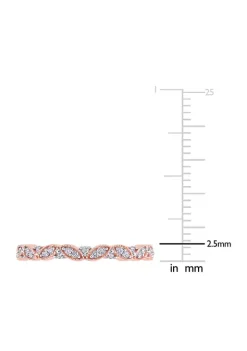 Discount ✔️ 1/4 ct. t.w. Diamond Eternity Ring in 14K Rose Gold by Belk & Co. 🎁 -DealsBelk & Co. Store Belk 35791