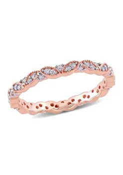 Discount ✔️ 1/4 ct. t.w. Diamond Eternity Ring in 14K Rose Gold by Belk & Co. 🎁 -DealsBelk & Co. Store Belk 35792