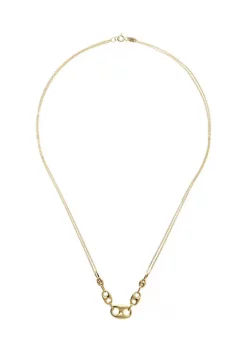 Best Pirce 🔔 3 Graduated Marina 2 Row Chain Necklace in 10K Yellow Gold by Belk & Co. 🌟 -DealsBelk & Co. Store Belk 35807