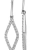 Outlet ✔️ 1/2 ct. t.w. Lab Grown Diamond Fancy Dangle Earrings in 14K White Gold by Belk & Co. 💯