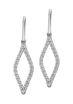Outlet ✔️ 1/2 ct. t.w. Lab Grown Diamond Fancy Dangle Earrings in 14K White Gold by Belk & Co. 💯 -DealsBelk & Co. Store Belk 35820