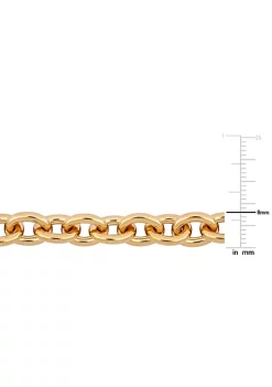 Buy 👍 Oval Link Bracelet in Yellow Plated Sterling Silver by Belk & Co. ✔️ -DealsBelk & Co. Store Belk 35928