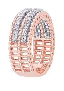 Wholesale 🌟 1/2 ct. t.w. Diamond Double Row Anniversary Band in 14K Yellow Gold by Belk & Co. ⌛ -DealsBelk & Co. Store Belk 35968