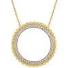 Buy 🌟 1/4 ct. t.w. Diamond Circle Necklace in 14K Yellow Gold by Belk & Co. 🎉