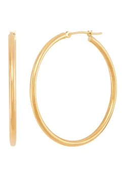 Deals 🌟 Hoop Earrings in 14k Yellow Gold by Belk & Co. 🎁