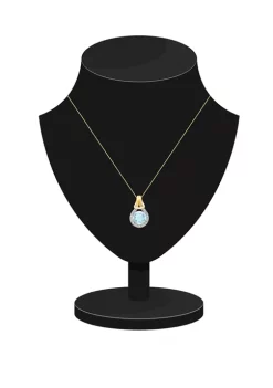 Best deal ๐คฉ 10K Yellow Gold Aquamarine with Diamond Accent Love Knot Pendant by Belk & Co. ๐ 5 Best deal ๐คฉ 10K Yellow Gold Aquamarine with Diamond Accent Love Knot Pendant by Belk & Co. ๐ -DealsBelk & Co. Store Belk 36045