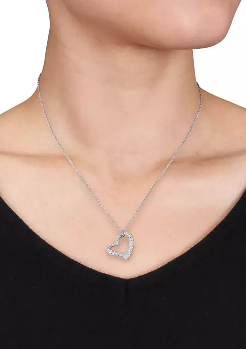 Coupon ⭐ 1/3 ct. t.w. Diamond Heart Pendant with Chain in Sterling Silver by Belk & Co. ❤️ 2 Coupon ⭐ 1/3 ct. t.w. Diamond Heart Pendant with Chain in Sterling Silver by Belk & Co. ❤️ - Image 2