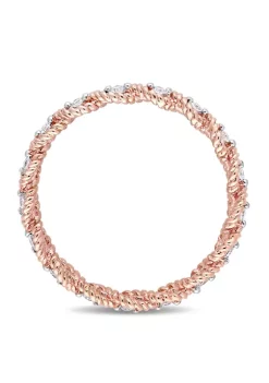 Discount 🌟 1/6 ct. t.w. Diamond Infinity Eternity Ring in 10K Rose Gold by Belk & Co. 😀 -DealsBelk & Co. Store Belk 36051