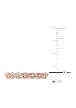 Discount 🌟 1/6 ct. t.w. Diamond Infinity Eternity Ring in 10K Rose Gold by Belk & Co. 😀 -DealsBelk & Co. Store Belk 36053