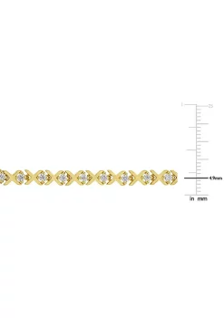 New 💯 Lab Created 1.75 CT DEW Created Moissanite X-Link Tennis Bracelet in Yellow Plated Sterling Silver by Belk & Co. 💯 8 New 💯 Lab Created 1.75 CT DEW Created Moissanite X-Link Tennis Bracelet in Yellow Plated Sterling Silver by Belk & Co. 💯 -DealsBelk & Co. Store Belk 36077