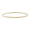 New ⌛ 18k Yellow Gold Plated Sterling Silver 2.2mm Rope Chain Bracelet by Belk & Co. 💯