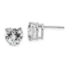 Best reviews of ✨ 14K White Gold Cubic Zirconia heart stud earrings in 14K White Gold by Belk & Co. 🔥