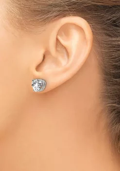 Best reviews of ✨ 14K White Gold Cubic Zirconia heart stud earrings in 14K White Gold by Belk & Co. 🔥 -DealsBelk & Co. Store Belk 36120