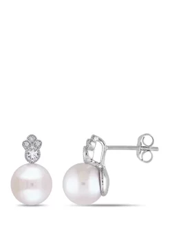 Best deal 👍 8 to 8.5 Millimeter Cultured Freshwater Pearl, 1/7 ct. t.w. White Sapphire and 1/10 ct. t.w. Diamond Accent Stud Earrings 10k White Gold by Belk & Co. 🎁 5 Best deal 👍 8 to 8.5 Millimeter Cultured Freshwater Pearl, 1/7 ct. t.w. White Sapphire and 1/10 ct. t.w. Diamond Accent Stud Earrings 10k White Gold by Belk & Co. 🎁 -DealsBelk & Co. Store Belk 36131