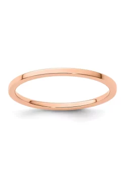 Cheapest โ๏ธ 14K Gold 1.2mm Flat Stackable Band by Belk & Co. ๐ฅฐ