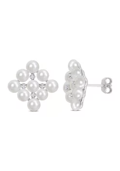Best deal ๐ 4-4.5mm Cultured Freshwater Pearl and Diamond Accent Stud Earrings in Sterling Silver by Belk & Co. ๐ 9 Best deal ๐ 4-4.5mm Cultured Freshwater Pearl and Diamond Accent Stud Earrings in Sterling Silver by Belk & Co. ๐ -DealsBelk & Co. Store Belk 36204