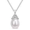 Buy 🎉 8-8.5mm Freshwater Cultured Pearl Drop Pendant with Chain in Sterling Silver by Belk & Co. ✔️