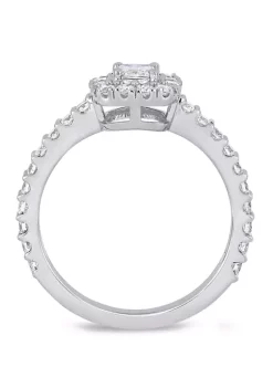 New 🔥 1 ct. t.w. Diamond Cushion Cut Halo Engagement Ring by Belk & Co. ⌛ -DealsBelk & Co. Store Belk 36256