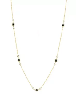 Outlet 🤩 1 ct. t.w. Diamond Link Necklace in 10K Yellow Gold by Belk & Co. 🎉