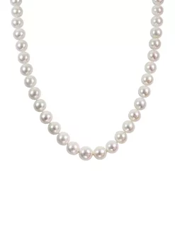 Brand new 🎁 13.5-15 Millimeter Cultured Freshwater Pearl Strand Necklace with 14K White Gold by Belk & Co. 🔥 -DealsBelk & Co. Store Belk 36274