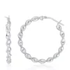 Wholesale 😀 Twist Hoop Earrings in Sterling Silver by Belk & Co. 🧨