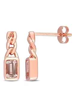 Cheap 🎉 5/8 CT TGW OCTagon Morganite Link Drop Earrings in 10k Rose Gold by Belk & Co. 🛒 -DealsBelk & Co. Store Belk 36361