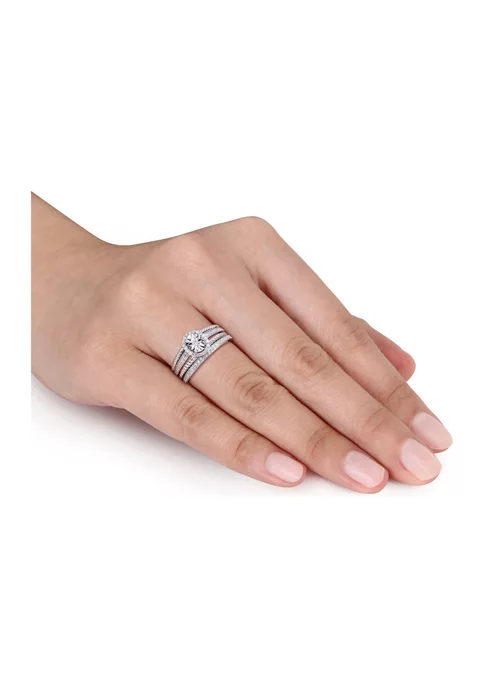 Best deal โจ 1/3 CT TW Diamond Oval Bridal Ring Set in Sterling Silver by Belk & Co. ๐ 5 Best deal โจ 1/3 CT TW Diamond Oval Bridal Ring Set in Sterling Silver by Belk & Co. ๐ - Image 5