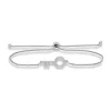 Outlet 🧨 1/6 ct. t.w. Diamond Key Adjustable Bracelet in Sterling Silver by Belk & Co. ✨