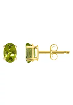 Best reviews of ⭐ 14K Gold 6x4 Oval Peridot Earrings by Belk & Co. ✨