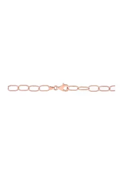 Brand new 😀 18k Rose Gold Plated Sterling Silver Twisted Rolo Chain Necklace by Belk & Co. ✔️ -DealsBelk & Co. Store Belk 36419