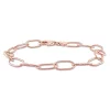 Cheap 💯 6.5MM Rolo Chain Link Bracelet in 18k Rose Gold Plated Sterling Silver, 9" by Belk & Co. 🌟