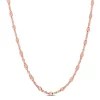 Cheapest 🥰 Beaded Chain Necklace in 18k Rose Gold Plated Sterling Silver, 16" by Belk & Co. 🛒
