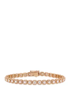 Top 10 🛒 2.75 ct. t.w. Diamond Tennis Bracelet in 14k Rose Gold by Belk & Co. 🥰