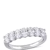 Top 10 🎉 1.33 ct. t.w. Oval Cut Diamond Semi-Eternity Ring in 14k White Gold by Belk & Co. 🔥