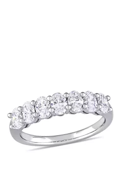Top 10 ๐ 1.33 ct. t.w. Oval Cut Diamond Semi-Eternity Ring in 14k White Gold by Belk & Co. ๐ฅ