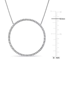 Budget 💯 3/4 ct. t.w. Diamond Circle of Life Necklace in 10K White Gold by Belk & Co. 🧨 -DealsBelk & Co. Store Belk 36479