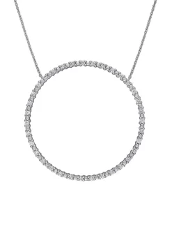 Budget 💯 3/4 ct. t.w. Diamond Circle of Life Necklace in 10K White Gold by Belk & Co. 🧨 -DealsBelk & Co. Store Belk 36480
