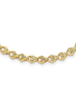 Best reviews of 💯 14K Yellow Gold Diamond Cut Fancy Link Necklace by Belk & Co. 😉 -DealsBelk & Co. Store Belk 36490