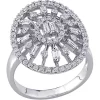 Deals ⌛ 3/4 ct. t.w. Diamond Floral Ring in 14K White Gold by Belk & Co. ✔️