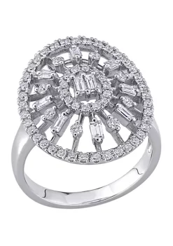 Deals ⌛ 3/4 ct. t.w. Diamond Floral Ring in 14K White Gold by Belk & Co. ✔️