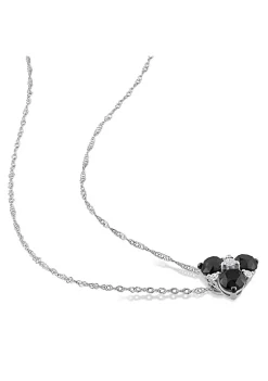 Cheap ✨ 2.99 ct. t.w. Black and White Diamond Earrings and Pendant with Chain 2-pc Set in 10K White Gold by Belk & Co. 😀 -DealsBelk & Co. Store Belk 36544