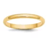 Buy 🎉 Women's 14K Yellow Gold 2.5 Millimeter Lightweight Half Round Band by Belk & Co. 🔥
