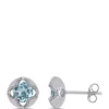 Hot Sale 😉 2.0 ct. t.w. Sky Blue Topaz Stud Earrings in 10k White Gold by Belk & Co. 🎁