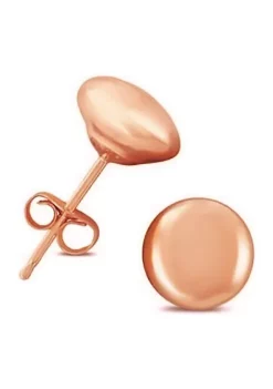 Best deal ๐ 14K Rose Gold Button Ball Stud Earrings (8 Millimeter) by Belk & Co. ๐ฏ