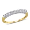 Best Sale ❤️ 1/4 ct. t.w. Diamond Anniversary Band in 10K Yellow Gold by Belk & Co. ⭐