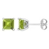 Best Sale 😉 2.37 CT TGW Peridot Post Earrings Silver by Belk & Co. 🤩