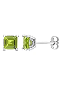 Best Sale 😉 2.37 CT TGW Peridot Post Earrings Silver by Belk & Co. 🤩